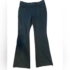 Anthropologie Black Flare Essential Trousers Dress Pants Size 8